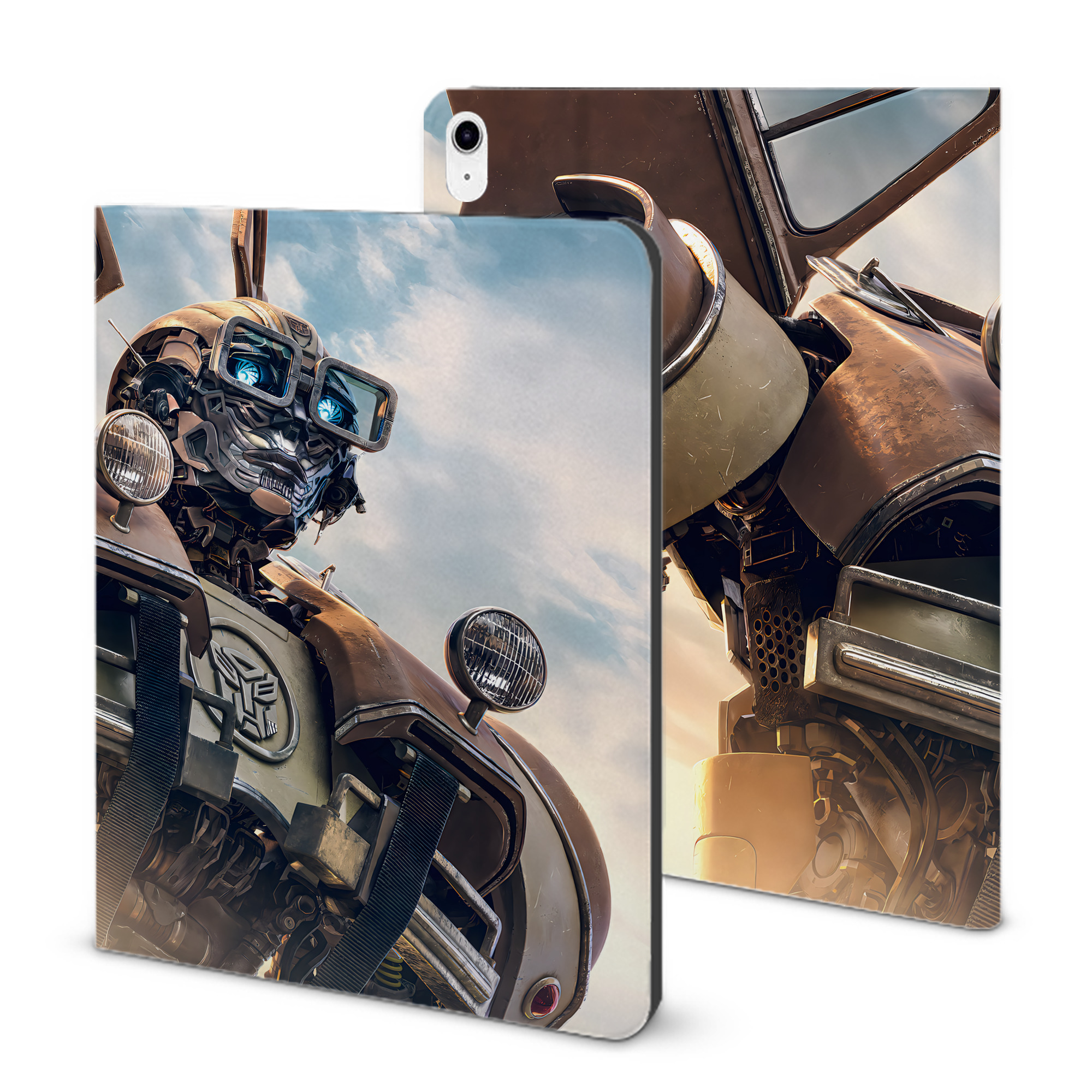 （画像用） Transformers トランスフォーマー IPad ケース ブック型 PUレザー TPU 耐衝撃 軽量 薄型 ペン収納なし 全面保護 IPad 各モデル対応